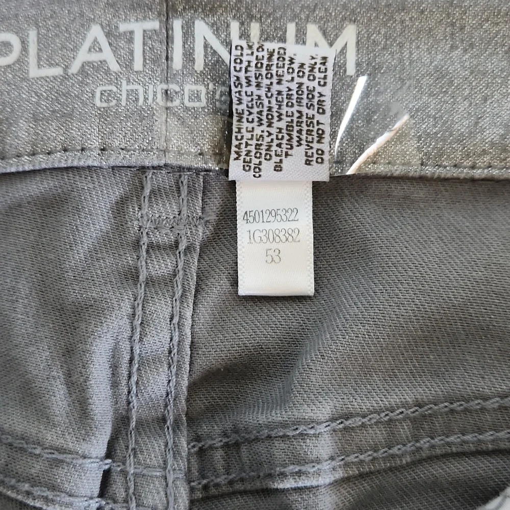 Chicos Platinum Womans Pants - Picture 4 of 8
